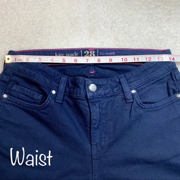 💕HP💕 NWOT Kate Spade Live Colorfully Ankle Zip Skinny Jeans
Size 28 6/Small - Picture 9 of 14